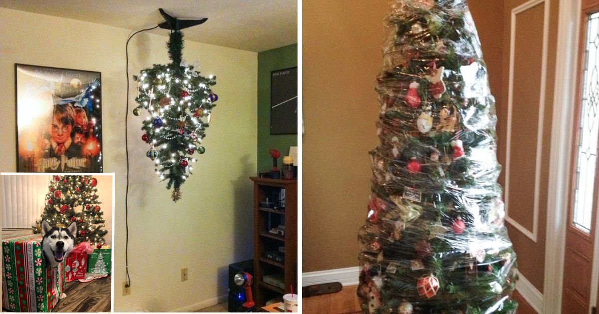 10 Genius Ideas Of Pet Owners Protecting Christmas Tree From Dogs And Cats