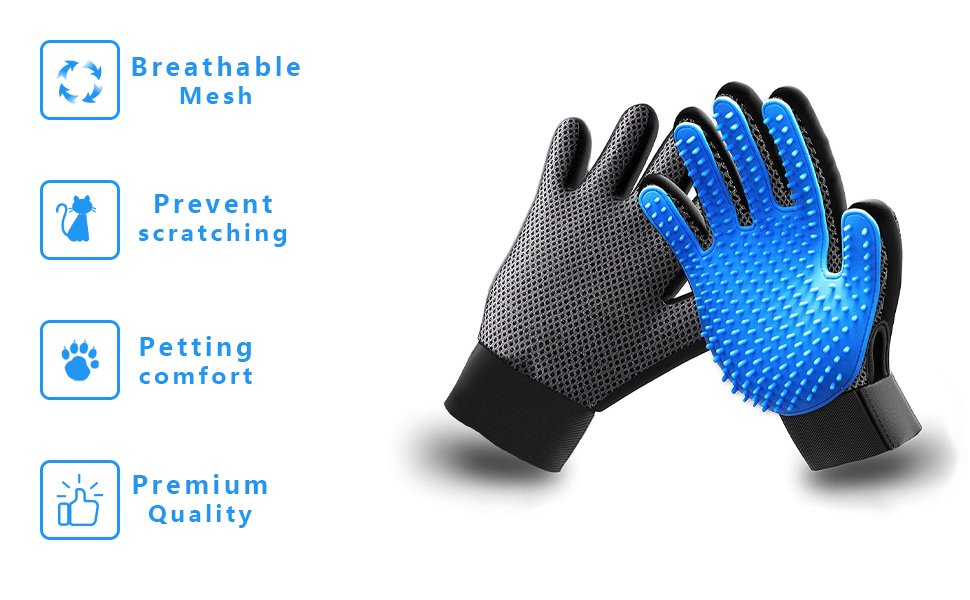 Pet Grooming Glove Best Grooming Glove For Dogs and Cats