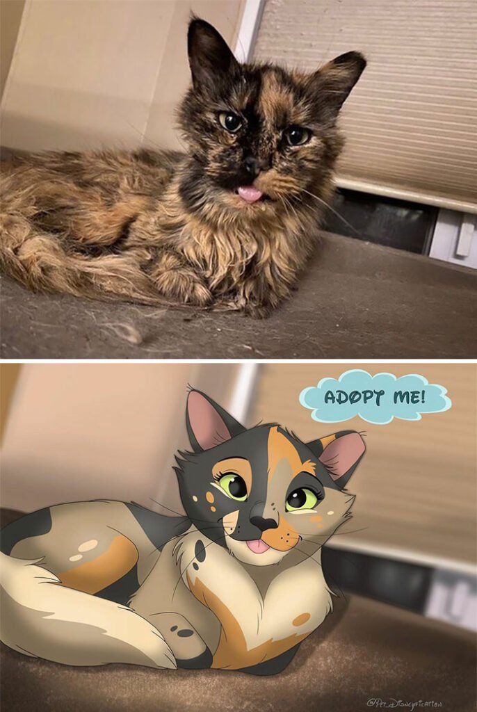 Artist “Disneyfies” Peoples’ Pets