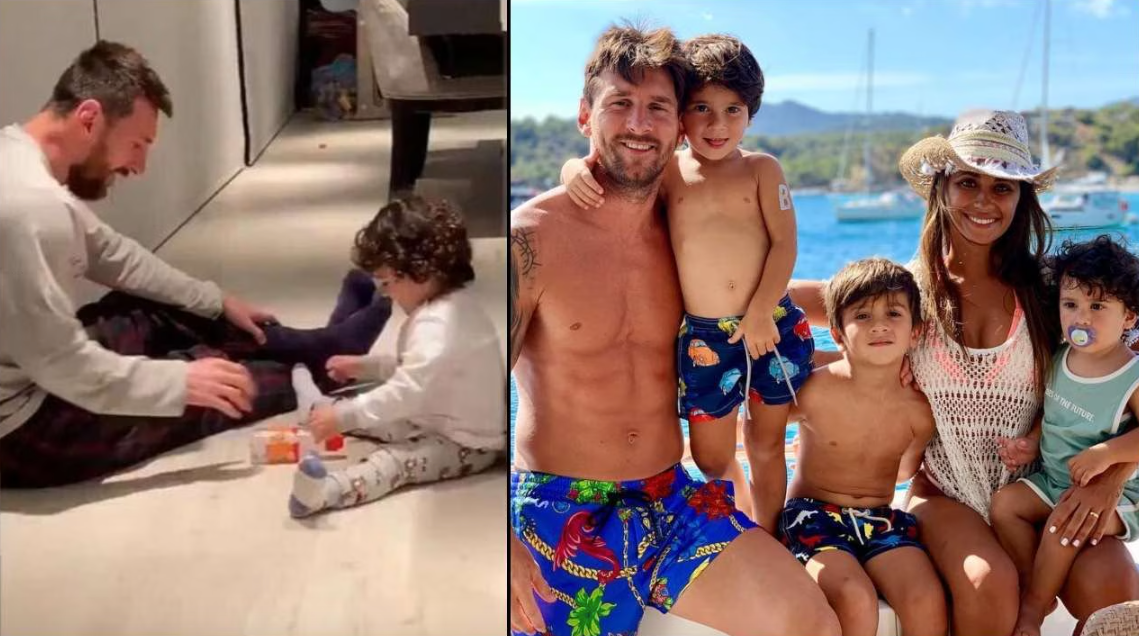 Heartwarming Moments Shared Between Lionel Messi and His Youngest Son Ciro