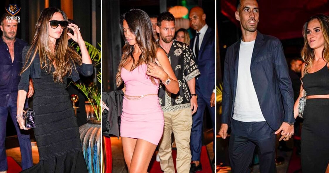 David Beckham, Lionel Messi, and Sergio Busquets enjoy lavish dinner ...